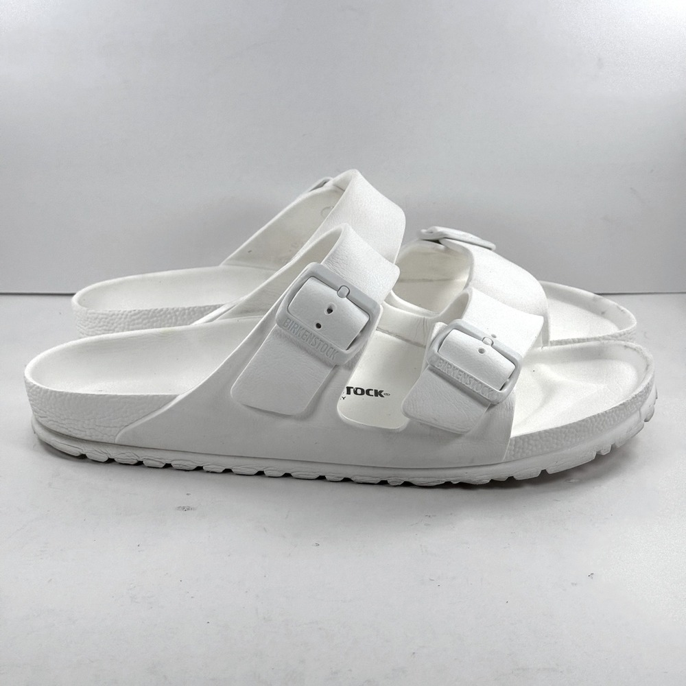 Birkenstock Arizona EVA White Sandals Mens 8 Womens 10 Slides 41 L10 M8
